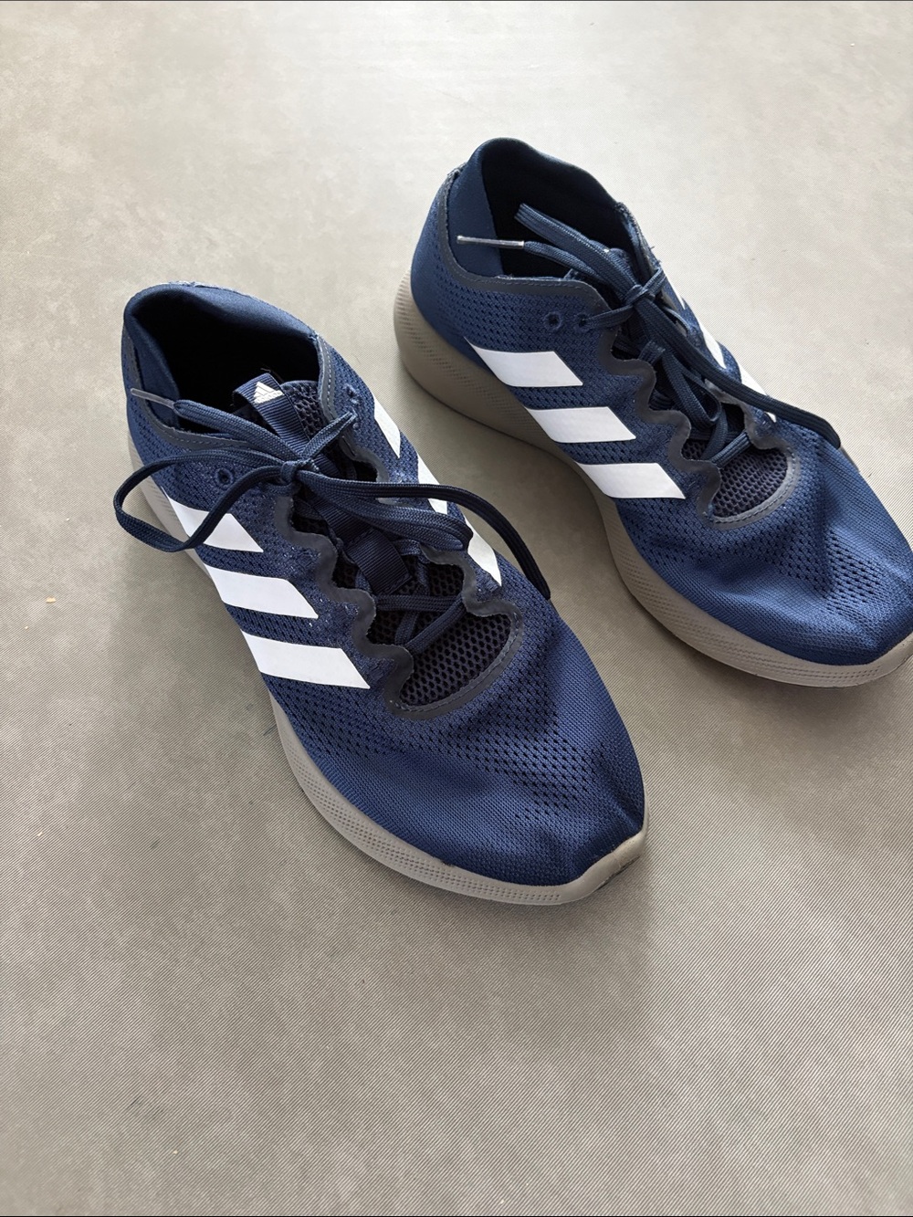Adidas Bounce+ Navy and White Sneakers